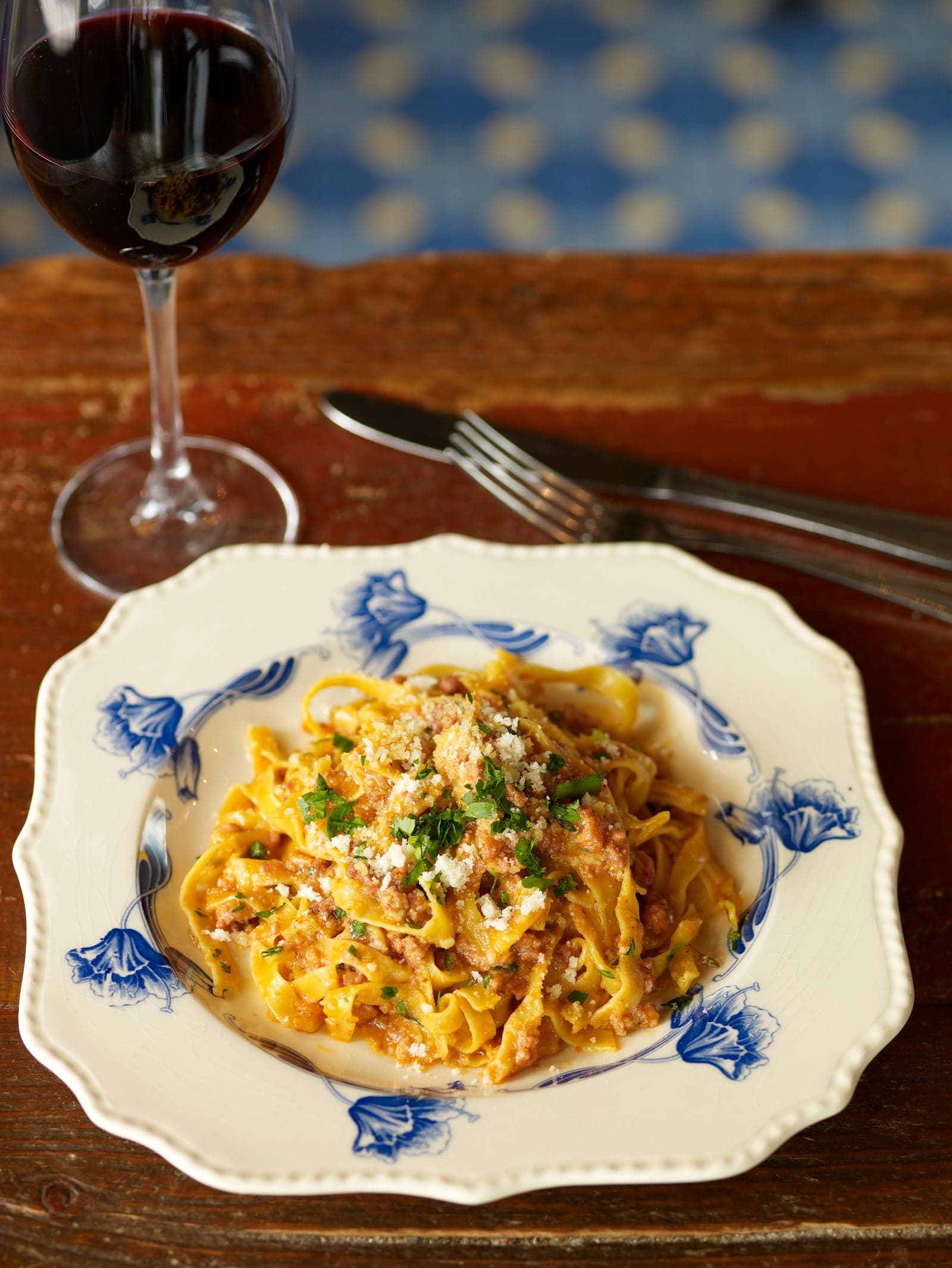 Tagliatelle al Ragù at Al Di Là