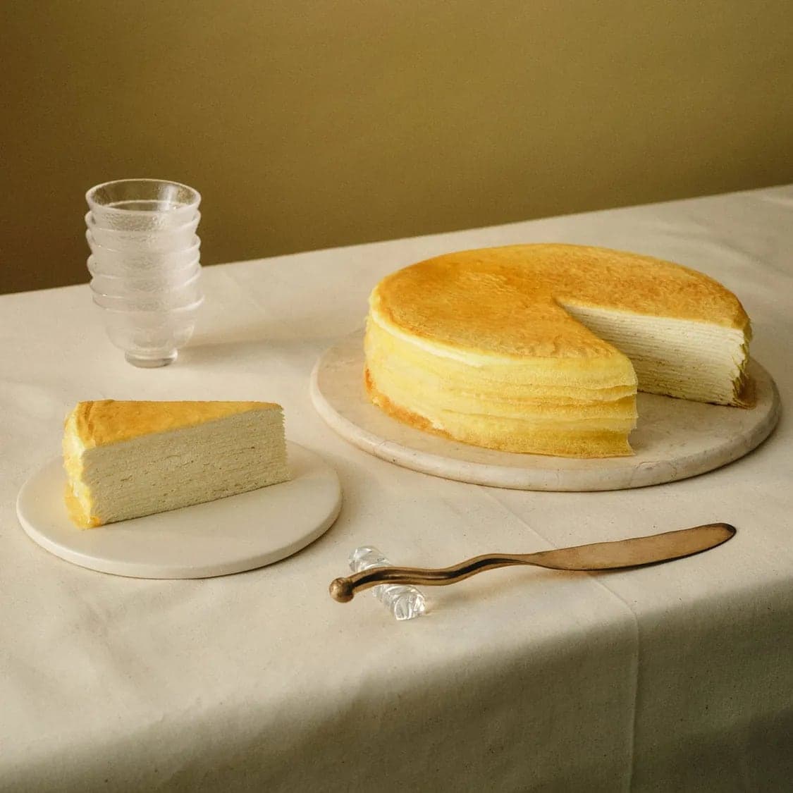 Signature Mille Crêpes at Lady M Cake Boutique
