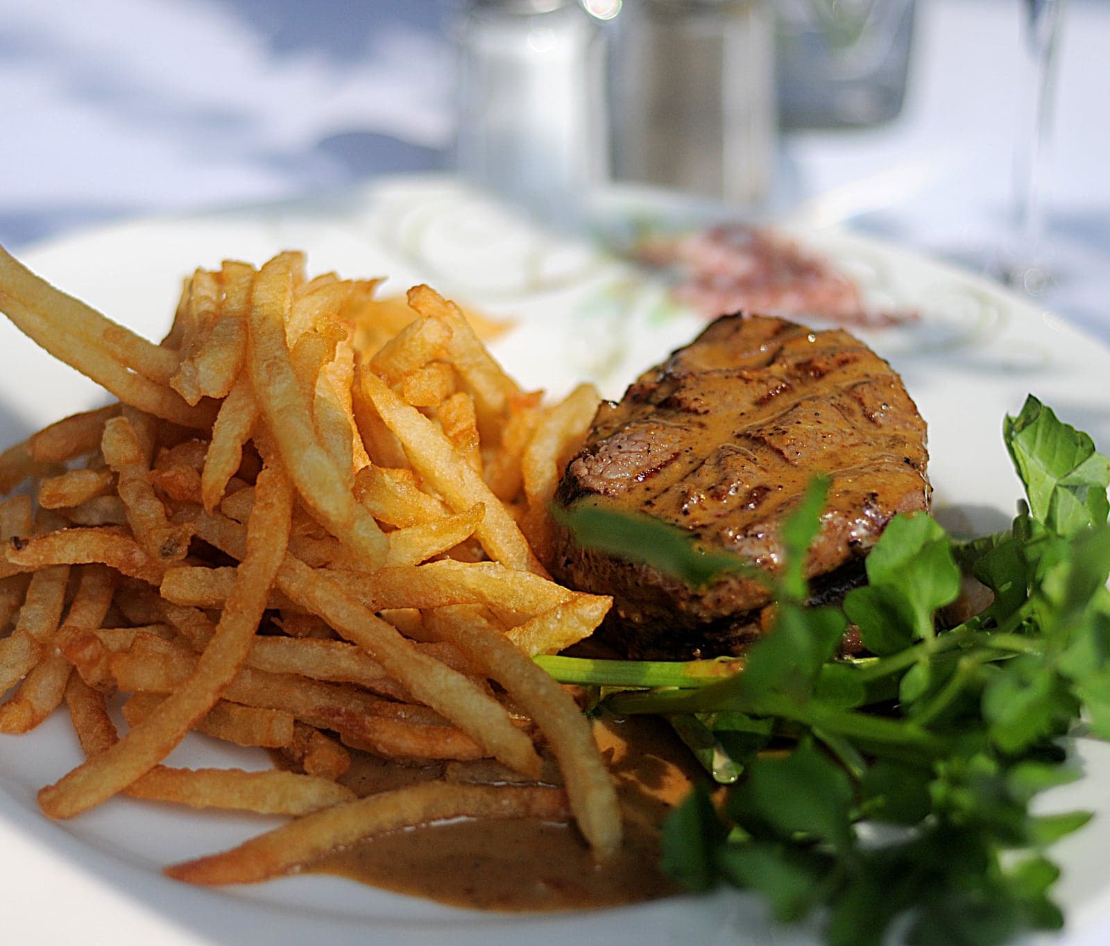 Filet Mignon au Poivre at Lucien