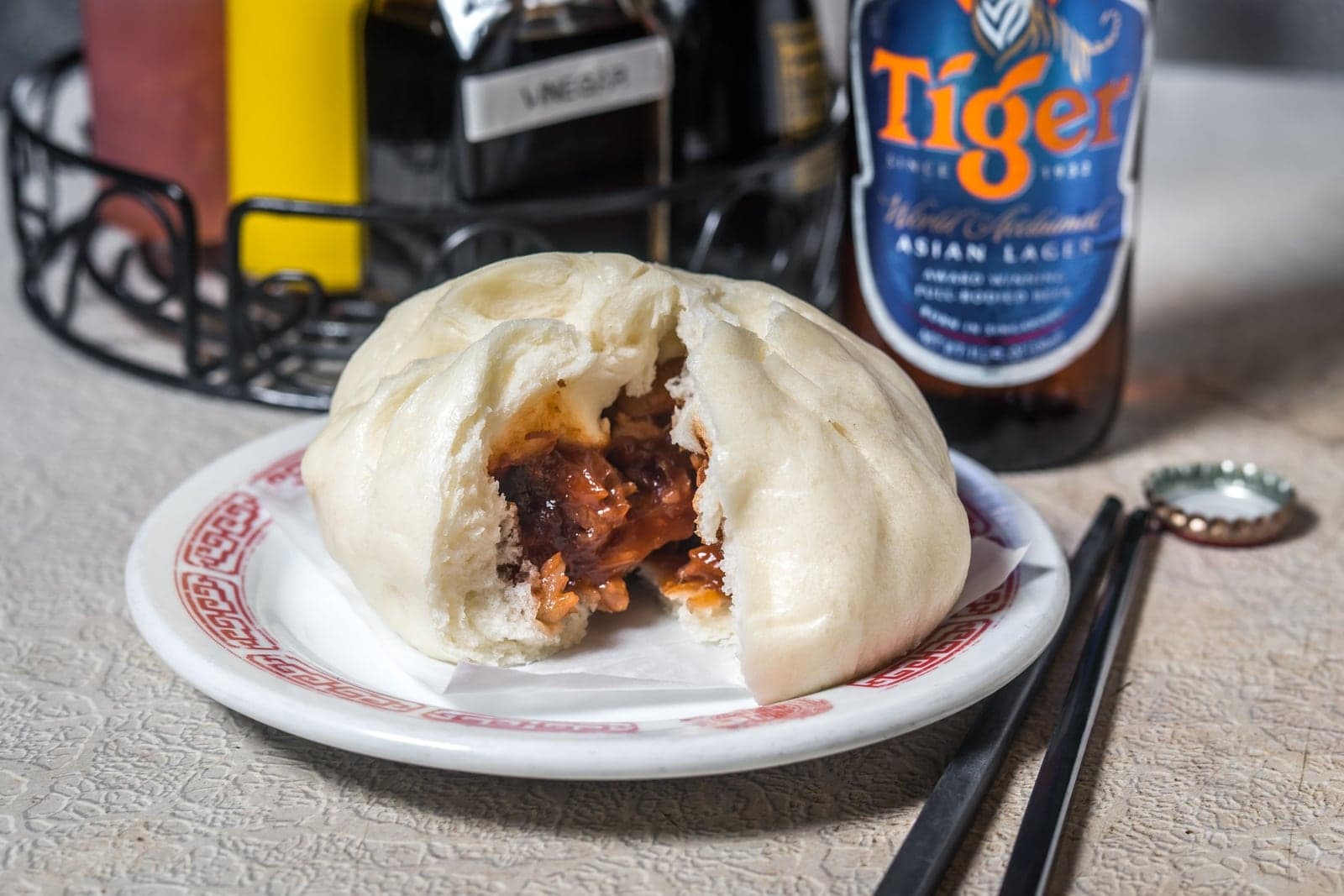 House Special Roast Pork Bun at Nom Wah Tea Parlor