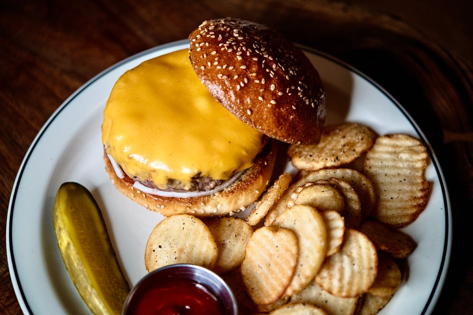 Dry-Aged Red Hook Tavern Burger at Red Hook Tavern