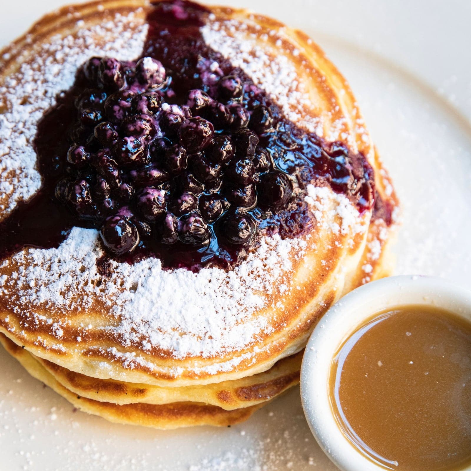 Wild Maine Blueberry Pancakes at Clinton St. Baking Company